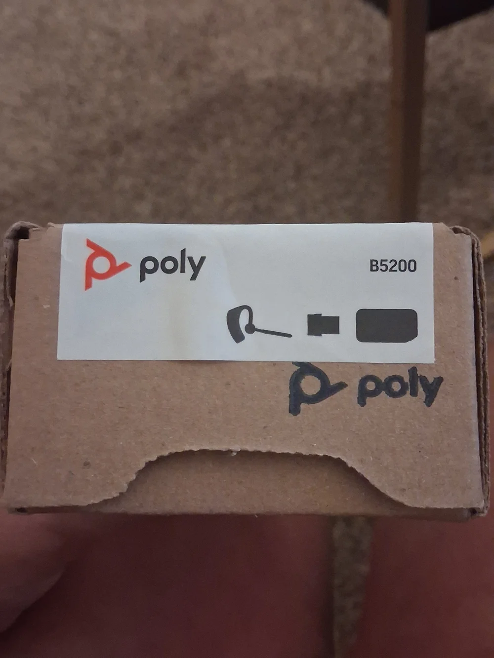 Poly Black Bluetooth Wireless Earset with USB Adapter
